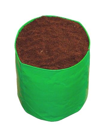 Circular HDPE Grow Bags 240GSM (Green & Orange)