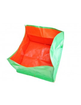 Rectangular Shaped HDPE Grow Bags Green Orange